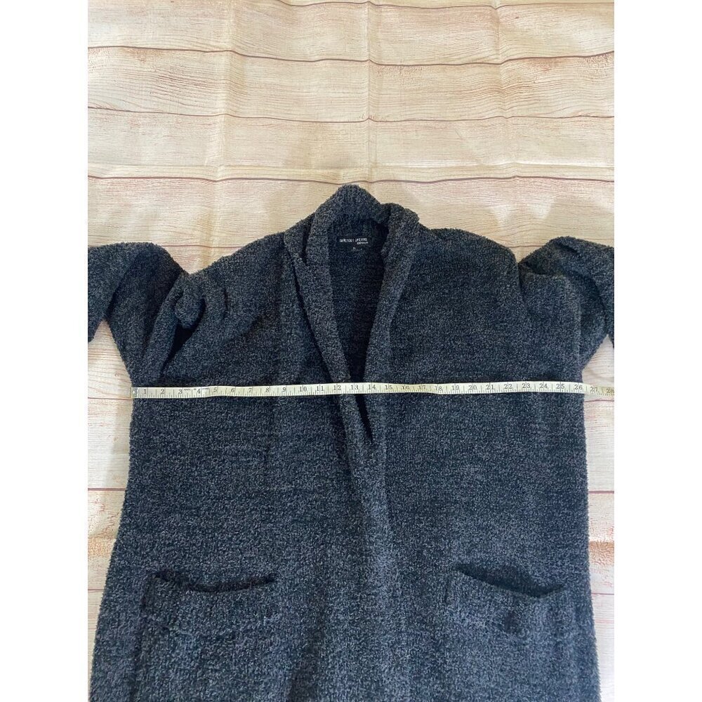Barefoot Dreams Women's Charchol Grey Open Front Long Sleeve Cardigan - XL - Picture 10 of 13